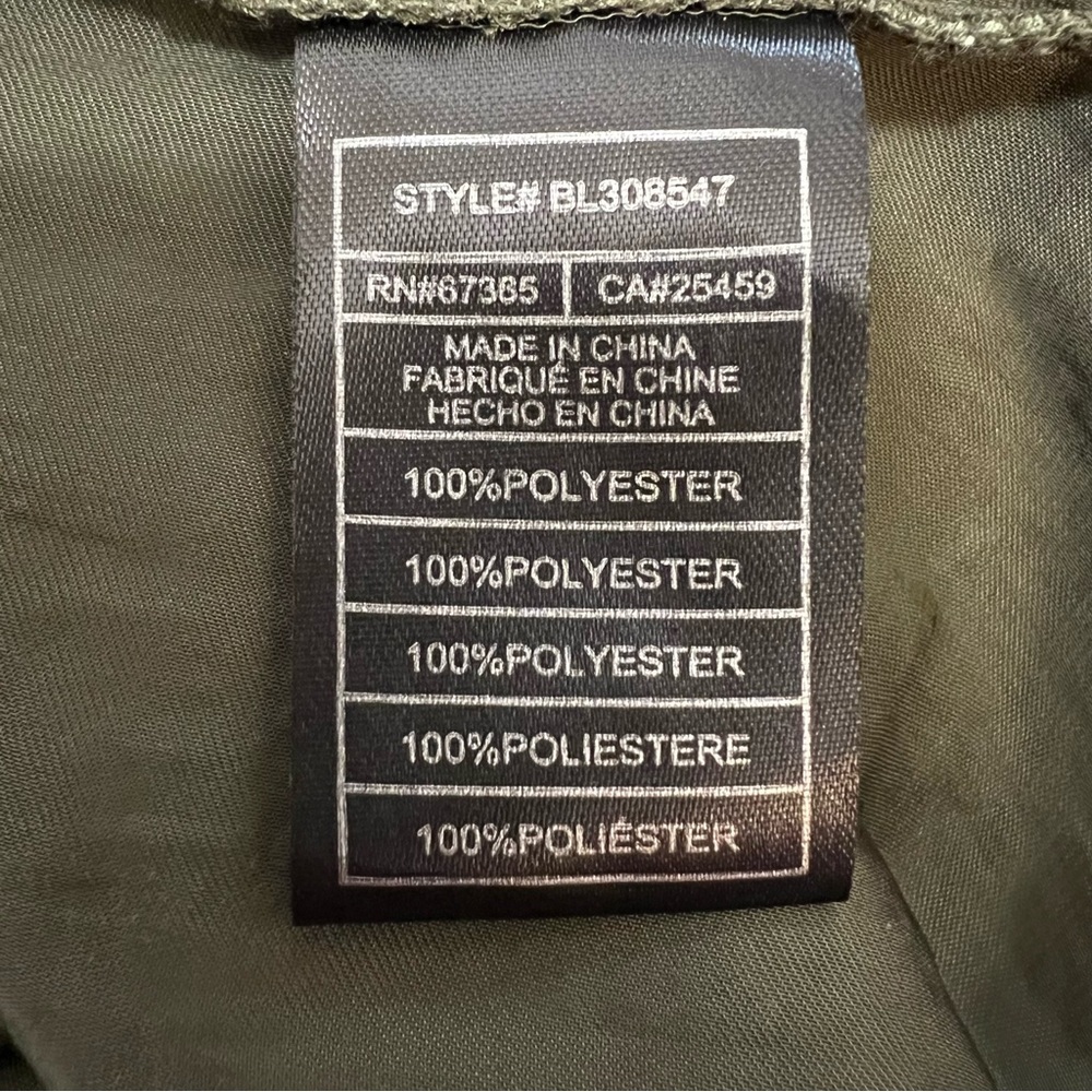 Steve Madden Olive Green Women's Satin Dress - Picture 6 of 7